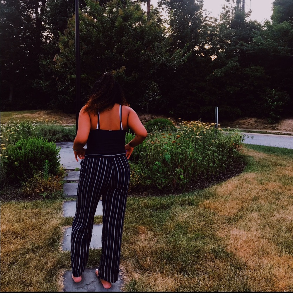 Navy Blue Palazzo Pants